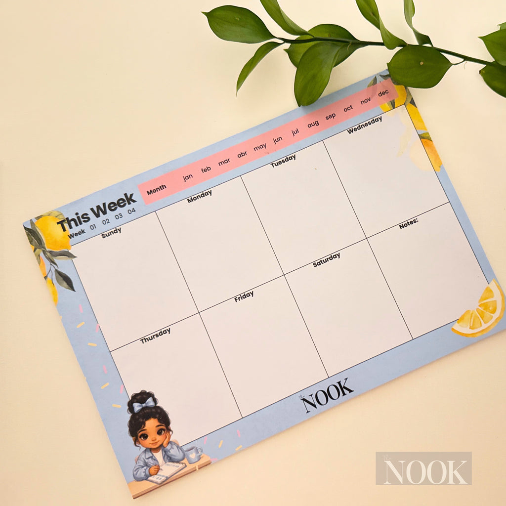 Weekly Desk Planner -A4