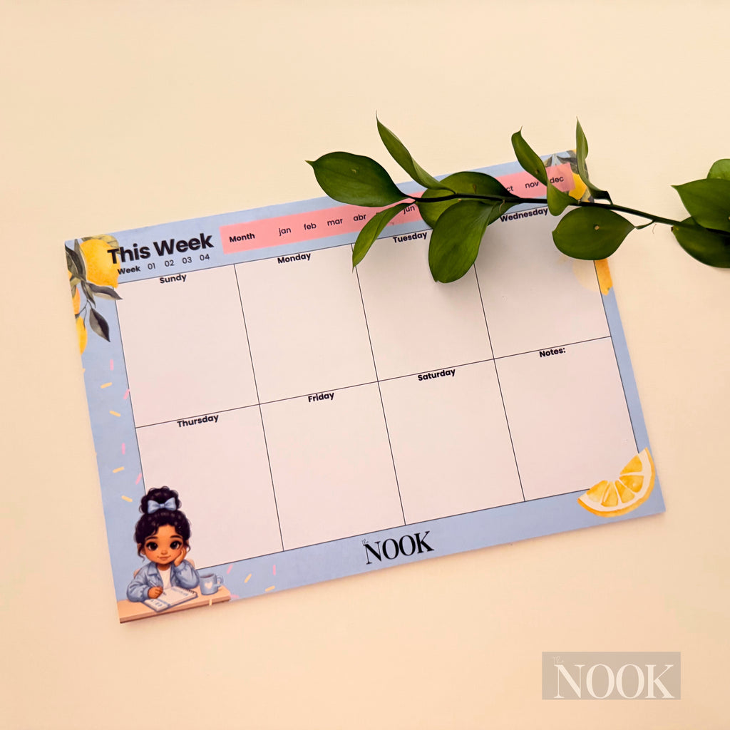 Weekly Desk Planner -A4